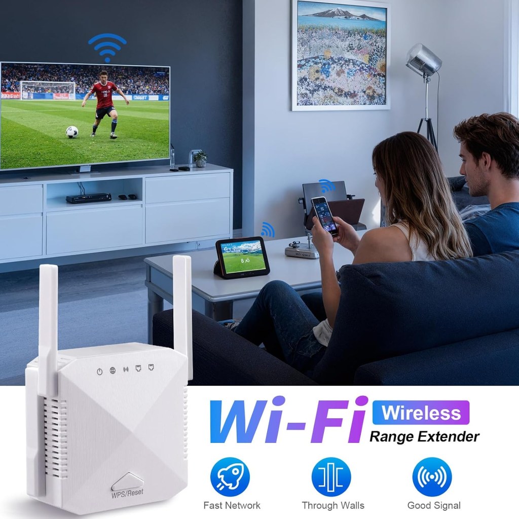 2026 Upgraded WiFi Extender Booster, Up to 7000 Sq.ft