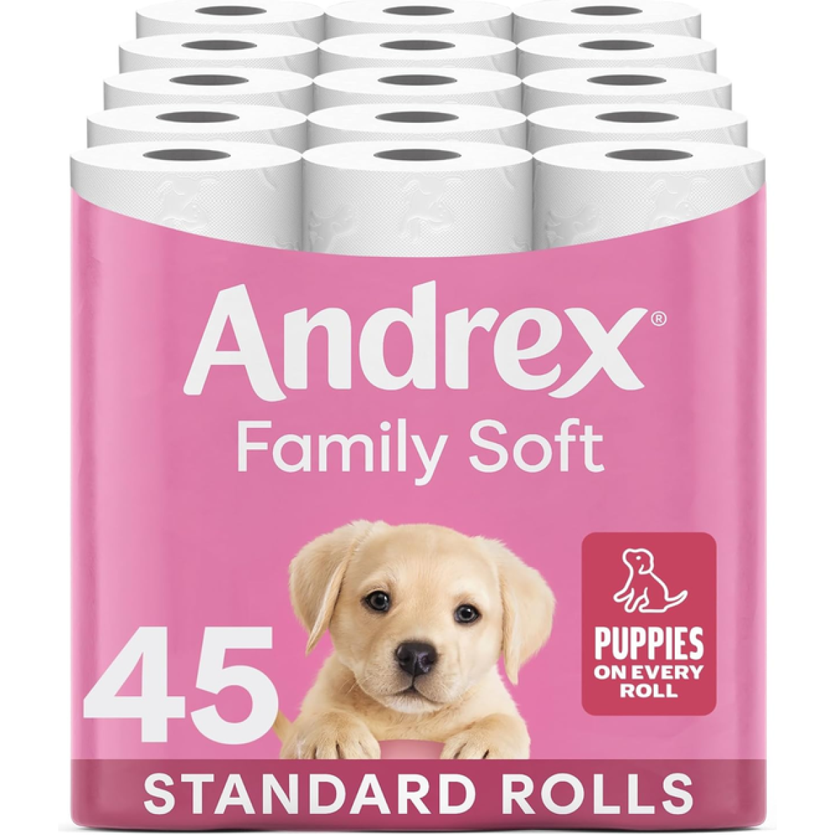 Andrex Family Soft Toilet Roll - 45 Toilet Rolls