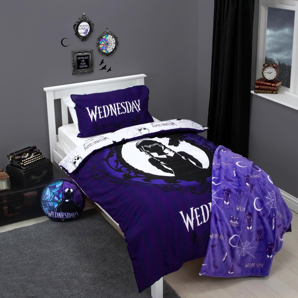Character World Wednesday Official Single Duvet Cover Set