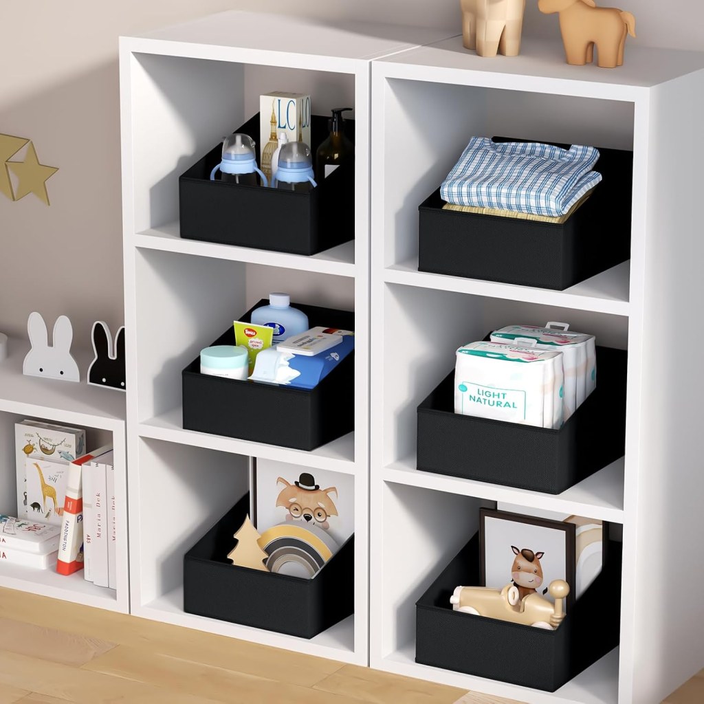 DIMJ Wardrobe Storage Organiser Boxes, 6 Pack