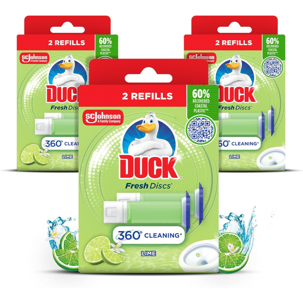 Duck Fresh Discs Toilet Cleaner Refill Twin Pack of 3