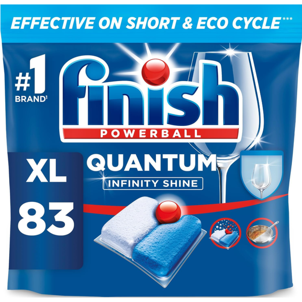 Finish Dishwasher Tablet, Quantum Infinity Shine, 83 Tabs