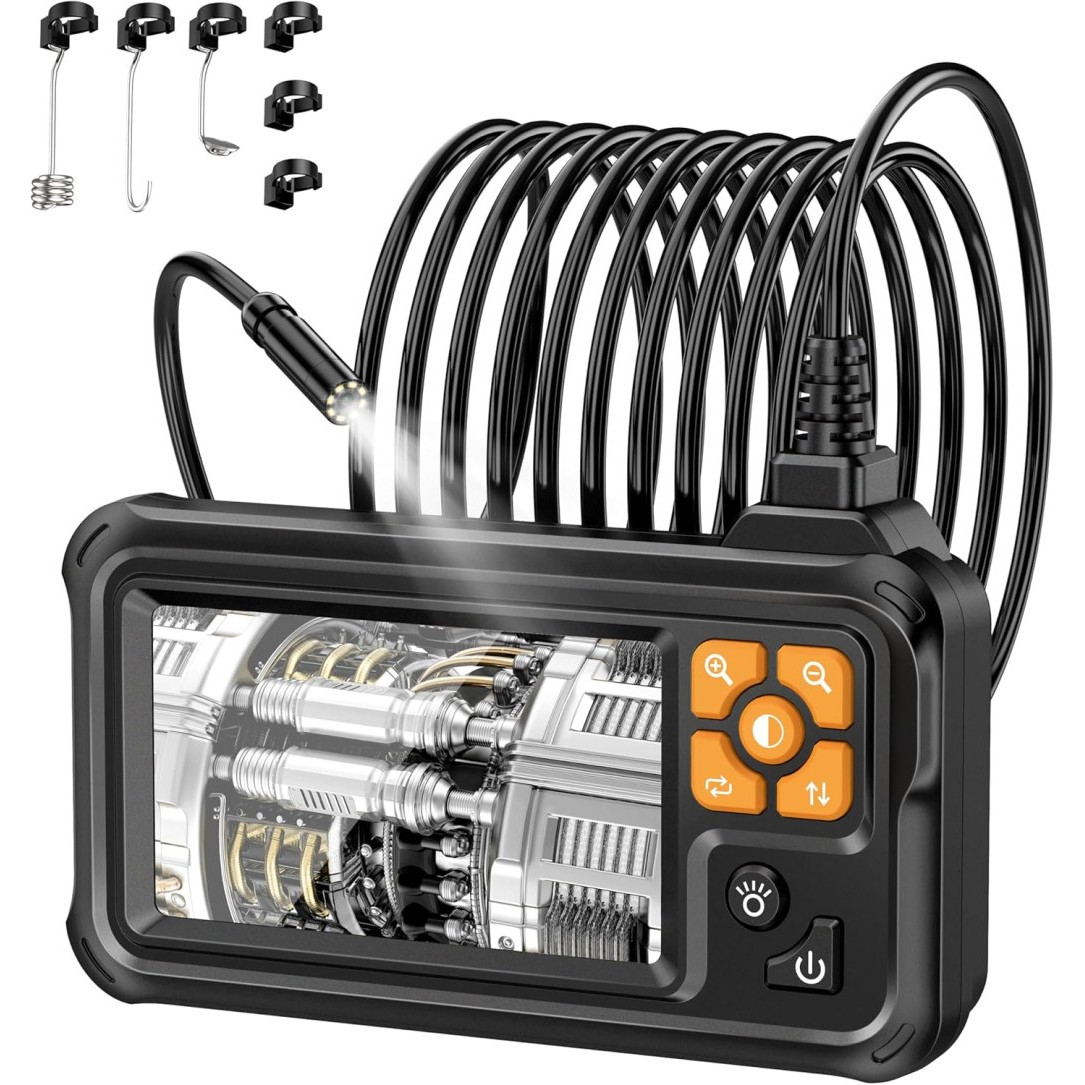 Industrial HD Digital Borescope,4.3" IPS Inspection Camera
