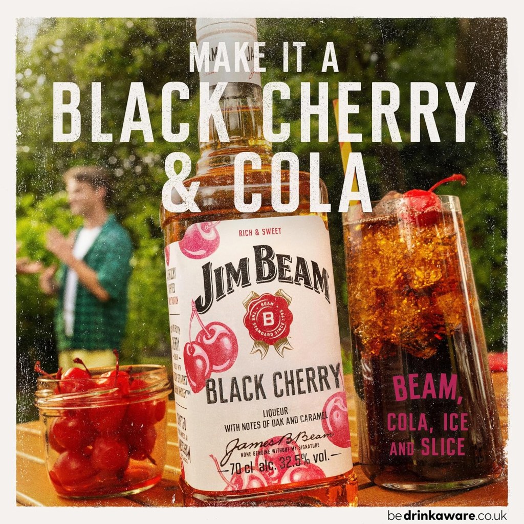 Jim Beam Black Cherry Kentucky Bourbon Whiskey 70cl