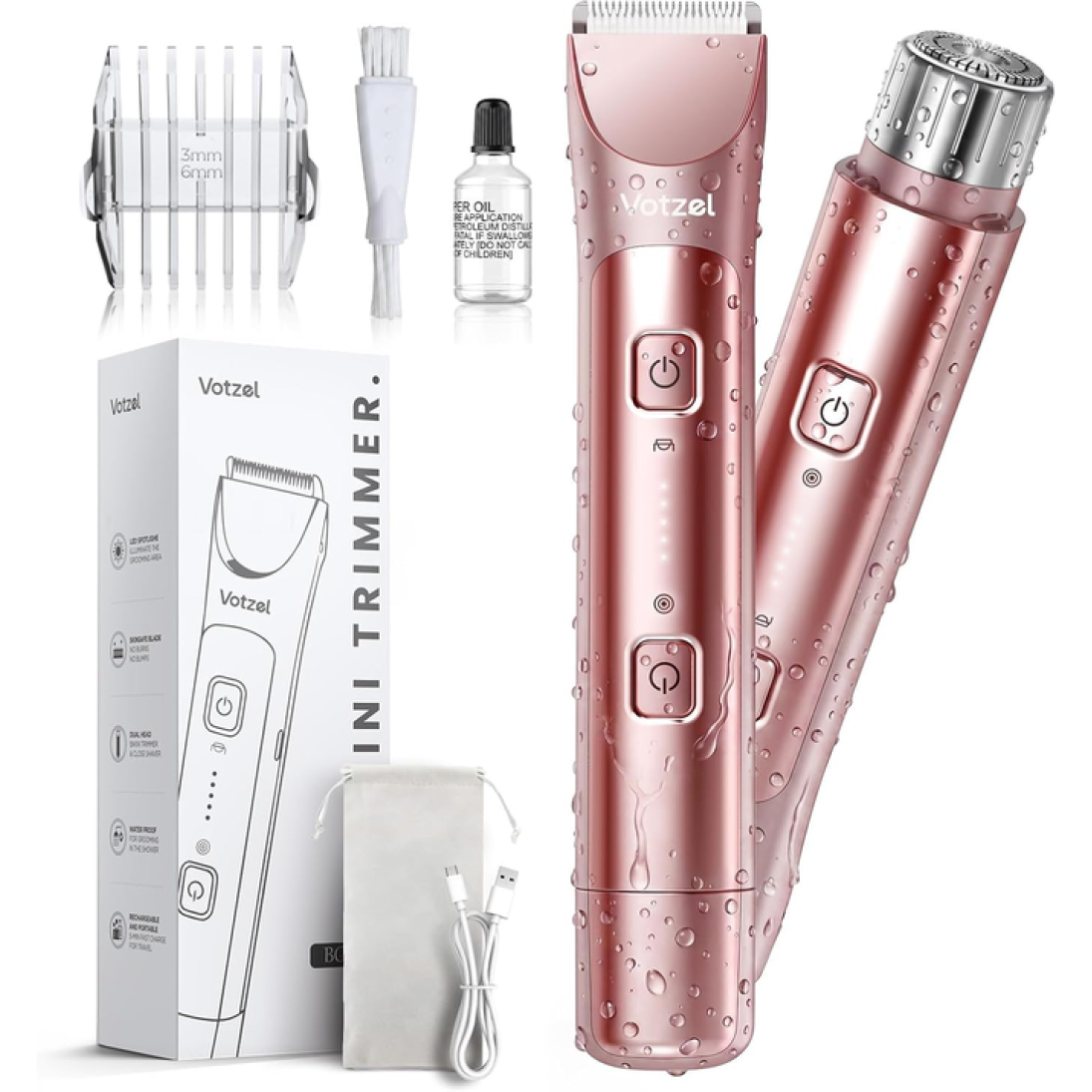 Lady Shavers for Women, 2 in 1 Bikini Trimmer