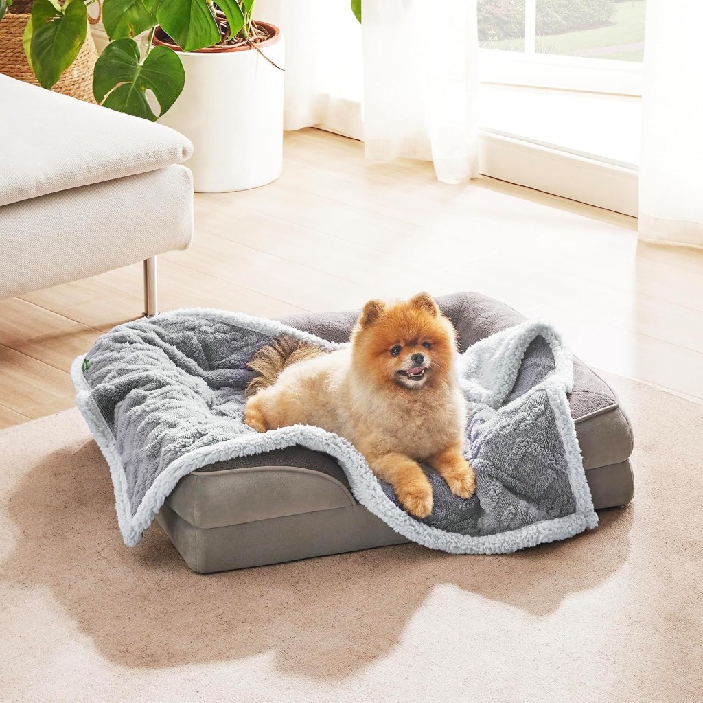 LE SURE Small Dog Blanket Washable, Waterproof, 80x60cm