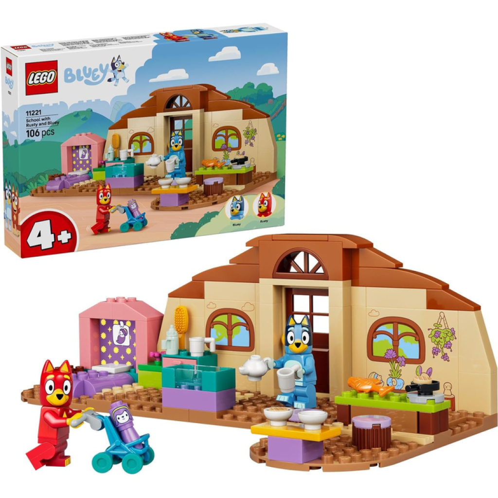 LEGO Bluey School with Rusty and Bluey - Educational Toy