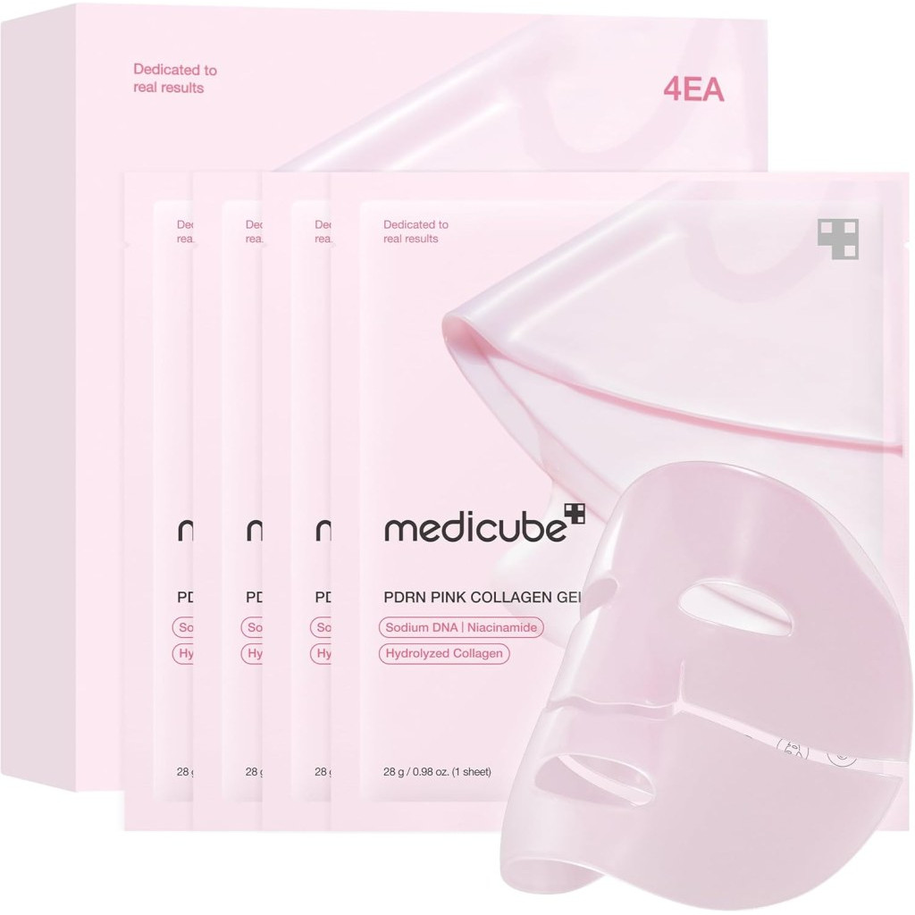 medicube Salmon DNA PDRN pink collagen jelly gel mask | over