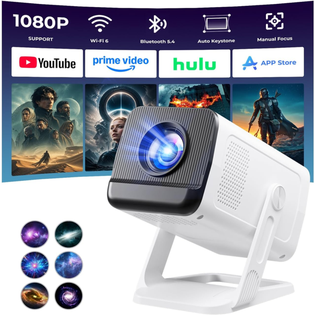 Mini Projector Portable 2026 Upgraded Built in Apps