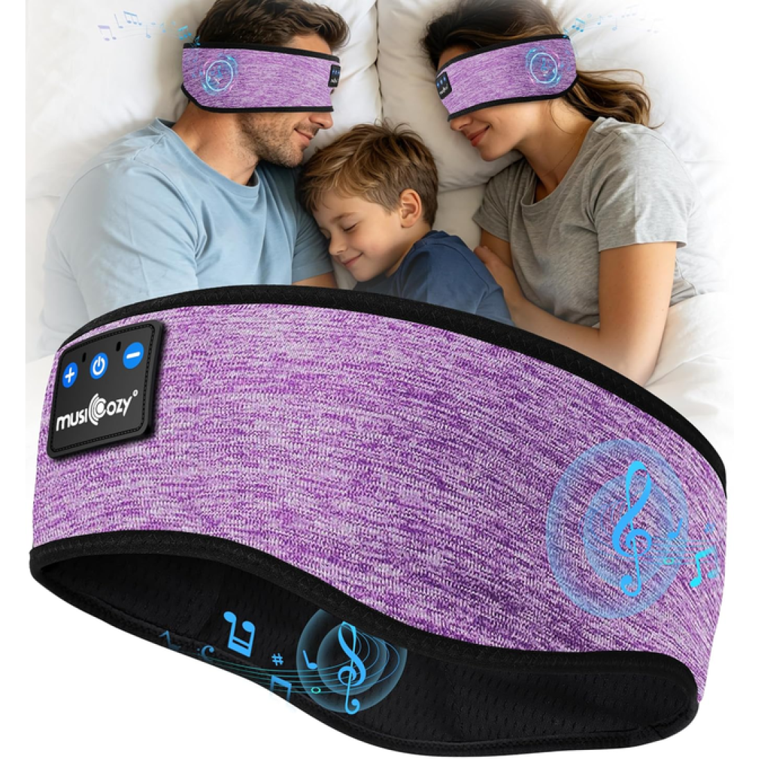 MUSICOZY Cooling Sleep Headphones Bluetooth Headband