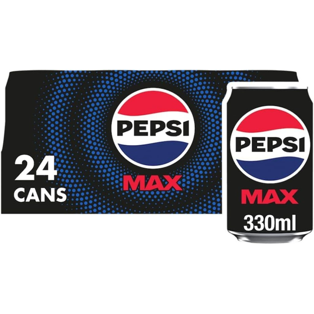 Pepsi Max No Sugar Cola Cans 24 x 330ml