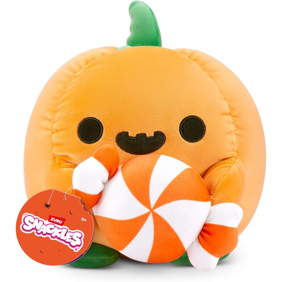 Snackles Series 1, Plush 8-inch Jack-o-Lantern with Lolly
