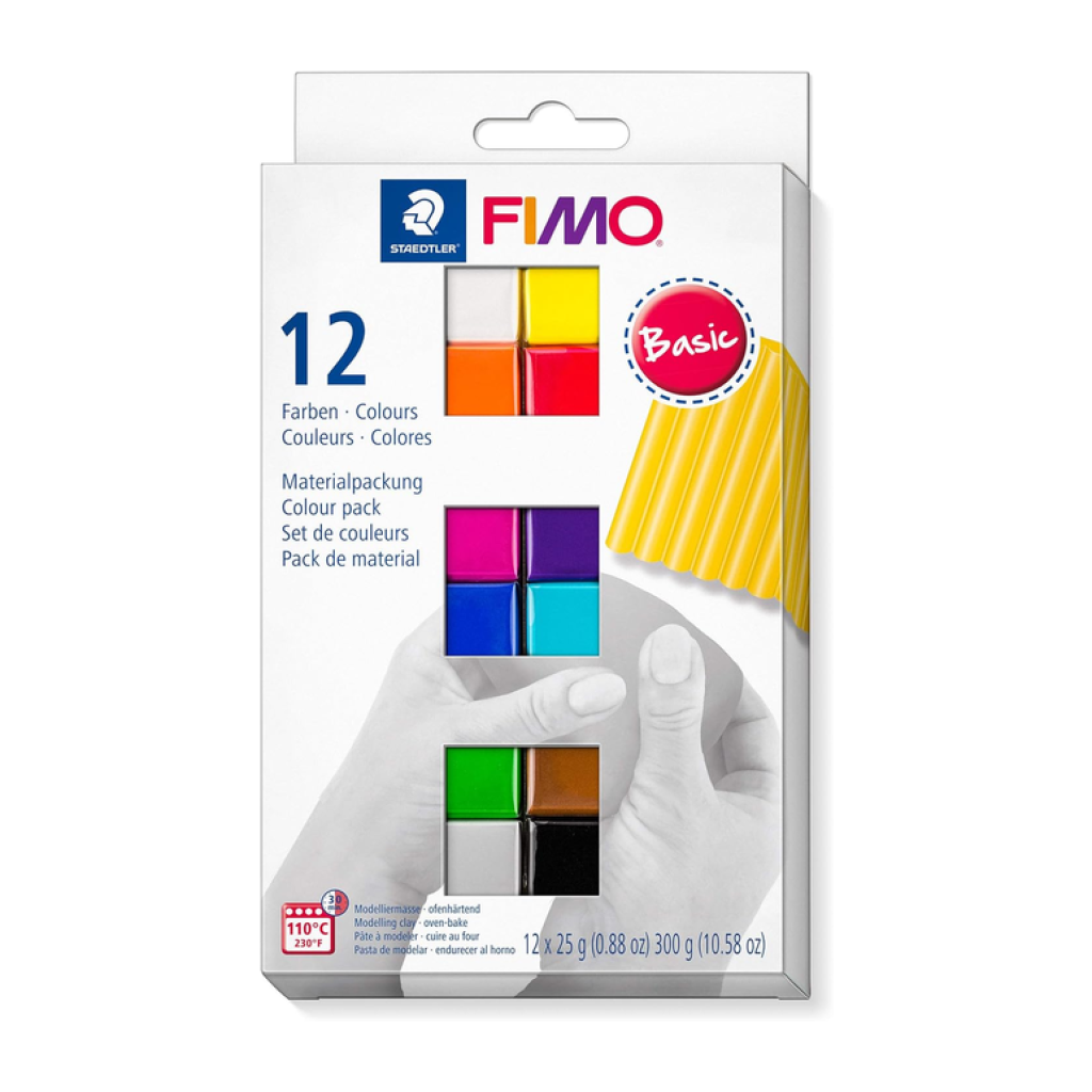 STAEDTLER 8023 C12-1 FIMO Soft Oven Hardening12 x 25g Blocks