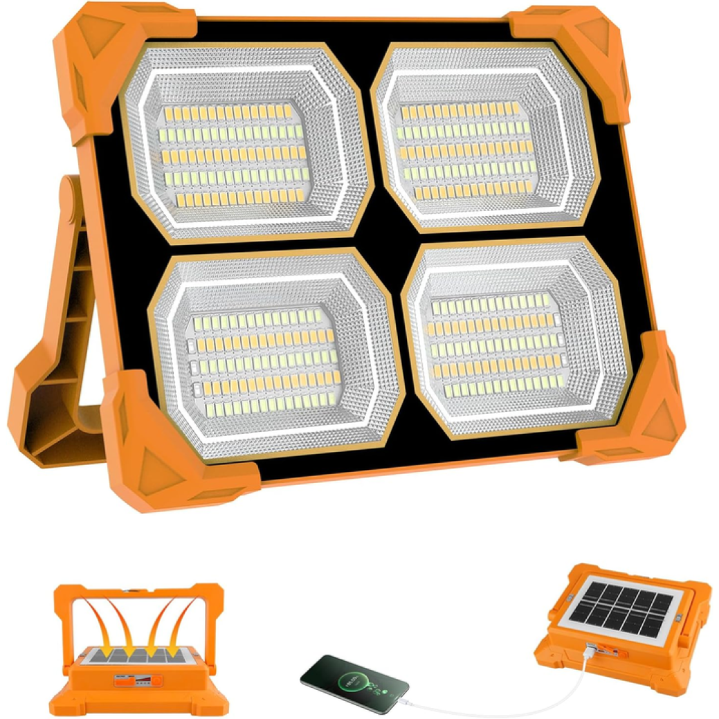 T-SUN 100W Rechargeable Solar Work Lights with USB