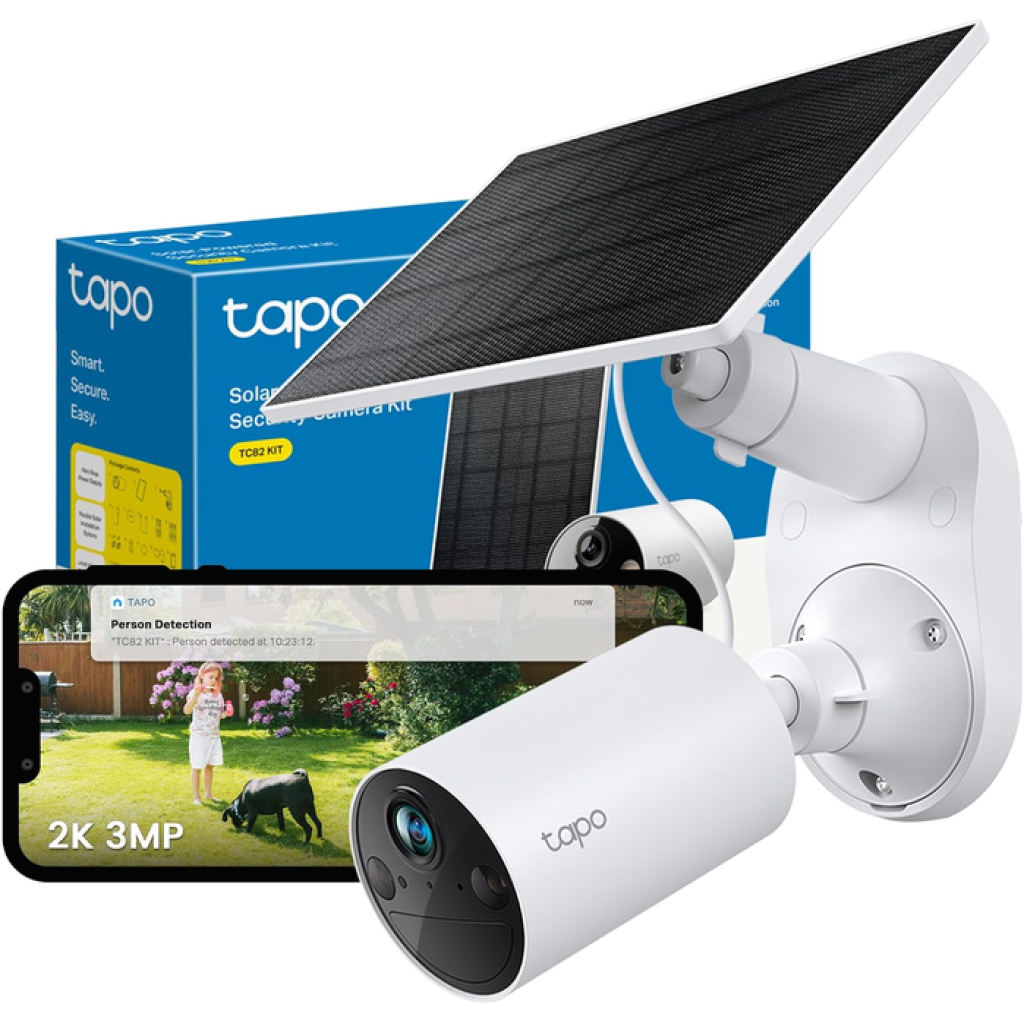 Tapo TC82 KIT 2K Solar Battery Security Camera Wireless