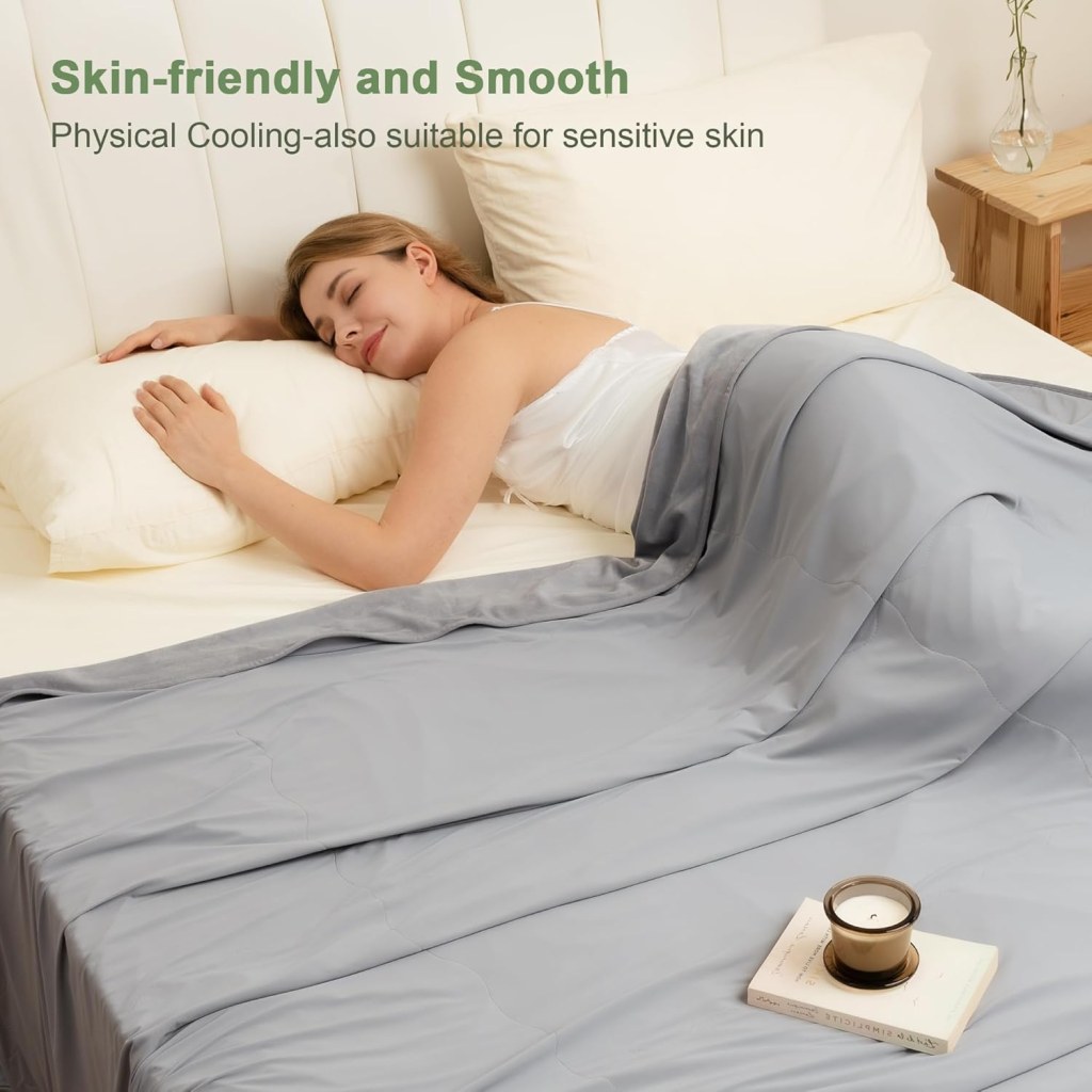 Winthome Cooling Blanket, Double-Sided Throw Blanket
