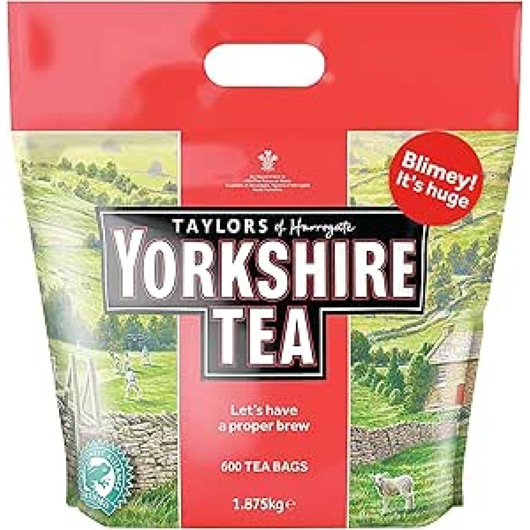 Yorkshire Tea, 600 Tea Bags (1.875 kg) | 1 Pack of 600