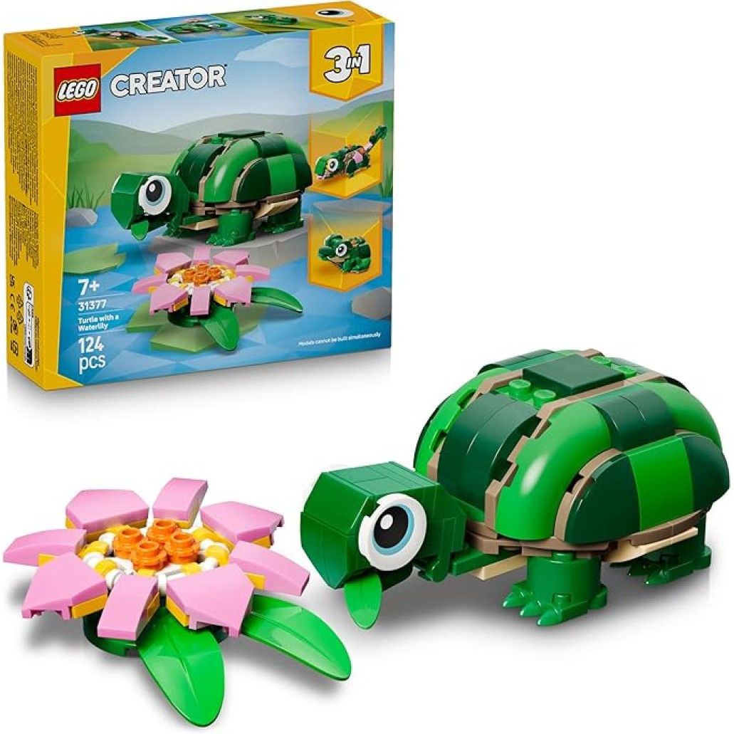 LEGO Creator 3in1 Turtle with a Water Lily Flower Toy