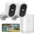 2K Security Camera Wireless 2-Cam Kit Outdoor or Indoor
