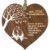 36th Wedding Anniversary Wooden Heart Plaque