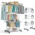 4 Tier Large Clothes Airer with Wings, Retractable Folding