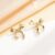 925 Sterling Silver Bow Earrings for Women Gold