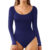 ALGALAROUND Women’s bodysuits Double Lined Long Sleeve Scoop