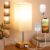 Aooshine Bedside Lamps, Table Lamp for Living Room Bedroom,