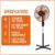 Belaco 16 Inch Pedestal Fan with Oscillation