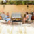 bigzzia patio Conversation Set, 4 Pieces Garden