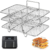 BYKITCHEN Air Fryer Racks for Ninja Dual, Three Layer