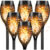 CNMTCCO Solar Flickering Flame Lights – 6 Pack Outdoor