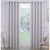 Coastline Ultra Soft Satin Sliver Grey Eyelet Curtain