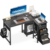 Coleshome Computer Desk with Drawers 100×70 cm