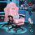 ELFORDSON Gaming Chair with 2-point Massage Lumbar Cushion