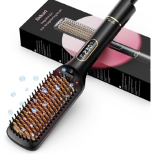 Hair Straightener Brush, 42mm Wide Straightening Brush Comb