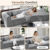 Hawthyhome Boneless Sofa with Memory Foam