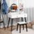 HOMCOM Dressing Table Set with Mirror and Stool