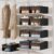 Homsorout Wardobe Storage Organiser Black, 8 Pack