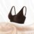 Jelly Bras for Women Deep V Wireless Push Up Leopard Print