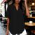 Ladies Summer Tops Linen Casual Tops
