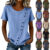 Linen Tops For Women UK Cotton Short Sleeve