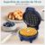 Mini Waffle Maker, 550W Waffle Iron