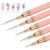 MOXYOY 5Pcs Nail Art Liner Brushes, Fine Thin Nail Art Brush