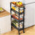 Narrow 4-Tier Kitchen Trolley with Wheels
