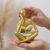 Ornaments for Shelves, Golden Reading Figure Statue