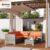 Outsunny 4 Pieces Rattan Garden Furniture Set 5 Seater