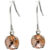 Pewterhooter petite Crystal Drop Earrings 925 Sterling