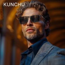 Polarized Sunglasses TR90 Ultralight Frame Black Retro Sport