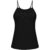 Ribbed Vest Tops Built in Bra Spaghetti Strap Crewneck
